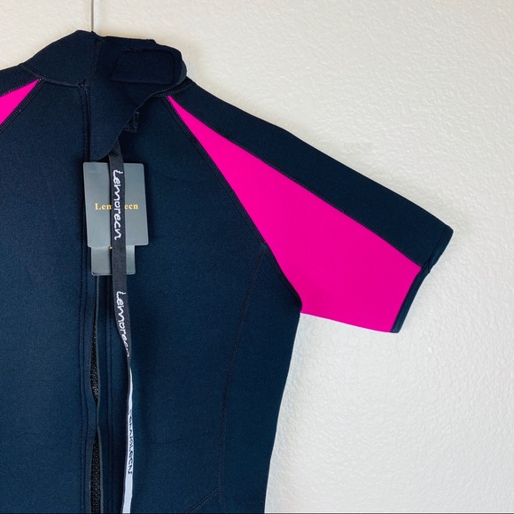 NWT Lemorecn Back Zip Shorty Diving Wetsuit Size 8 - Picture 7 of 10